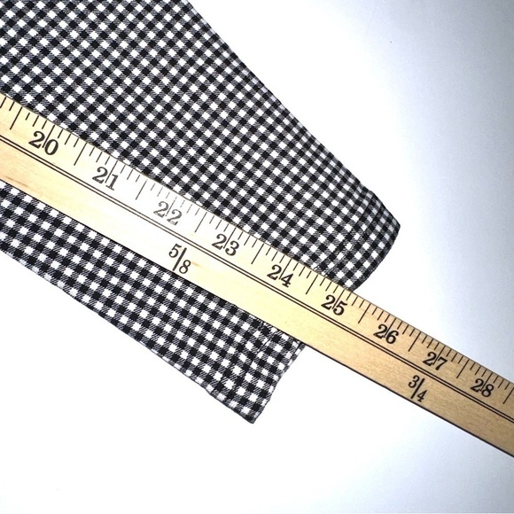 Urban Outfitters Susie High Rise Gingham Plaid Black White Pants sz 6 - Picture 12 of 16